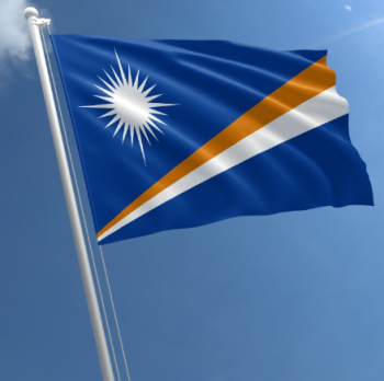polyester stof nationale vlag van marshall eilanden