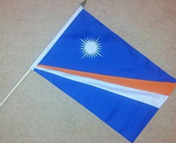 Fabrik direkt verkaufen Marshallinseln Hand wehende Flagge