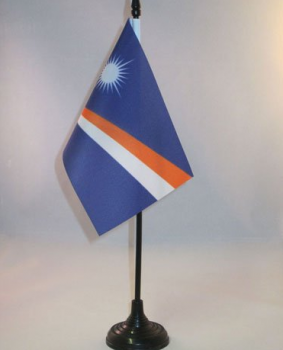 bandera de escritorio de reunión de mesa de islas marshall de poliéster personalizado