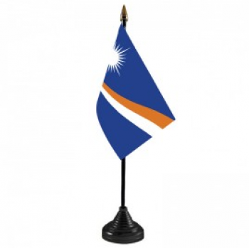 impresión de seda poliéster islas marshall bandera de mesa del país