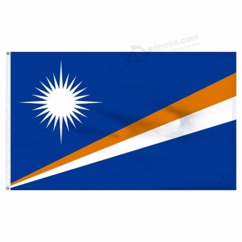 пользовательский собственный флаг полиэстер маршалловы острова баннер