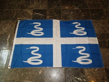 3X5 bandera martinica 3'X5 'pancartas de latón