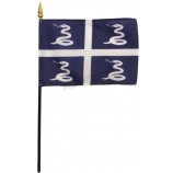 Martinique - 4 in x 6 in wereld stick vlag