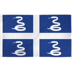 bandera martinica Lote de 2 banderas bandera de nylon súper poliéster 3'x5 'bandera de la casa 90cm x 150cm ojales doble calidad premium