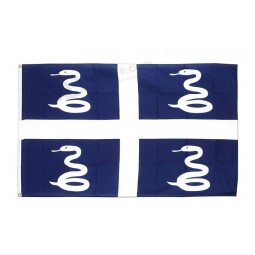 3x5 bandera de martinica 3'x5 'bandera de la casa ojales de latón super poliéster premium color vivo y desvanecimiento UV mejor jardín