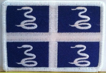 мартиник флаг железный патч эмблема белая кайма