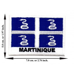 powerwarauto martinique flagge reise land nation welt applique gesticktes eisen auf flecken handwerk nähen diy für jeans t-shirt cap bag