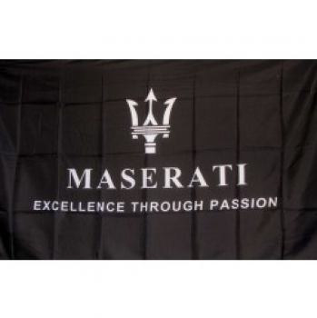 banner de publicidade de tecido personalizado em poliéster maserati