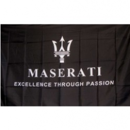 banner publicitario de tela de poliéster personalizado maserati