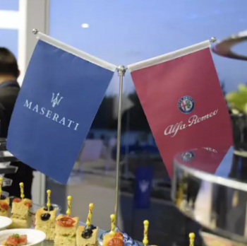 Bandiera Maserati stampa personalizzata da tavolo