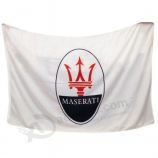 fábrica personalizada poliéster maserati logo publicidad bandera bandera