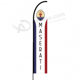 Alta calidad maserati pluma bandera signo personalizado