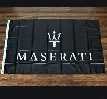 Maserati Motors Logo Flag 3*5ft Outdoor Maserati Auto Banner