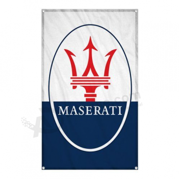 banner pubblicitario logo maserati in poliestere stampa personalizzata