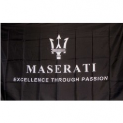 aangepaste afdrukken 3x5ft polyester maserati vlag banner