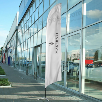 Digital printed advertising Maserati swooper banner flags