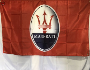 aangepaste afdrukken polyester maserati logo reclamebanner