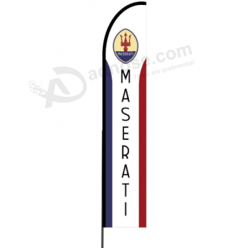 geprinte zakelijke reclame maserati polyester swooper vlag