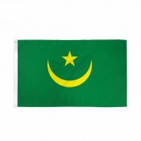 high quality national polyester 3 x 5ft mauritania flag