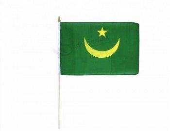 High quality Mauritania hand held flags