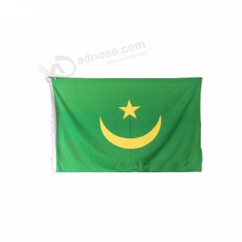 originele fabriek alle land levendige kleuren mauritania vlag
