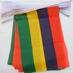 dekorative Mauritius-Staatsangehörigschnur-Flaggenflagge im Freien