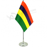 polyester mini office mauritius table top national flags