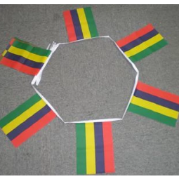 dekorative mini polyester mauritius bunting banner flagge