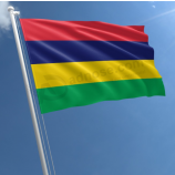 produttore di bandiera di paese Mauritius 3 * 5ft stampa poliestere