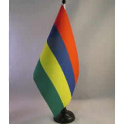 mauritius national table flag / mauritius country desk flag