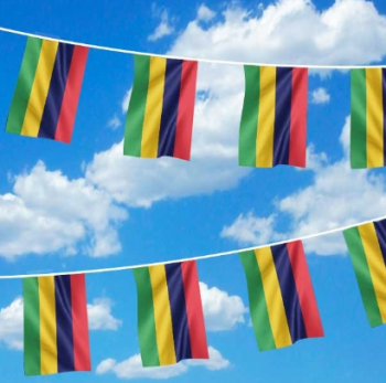 produtos promocionais maurício país bandeira bunting corda bandeira