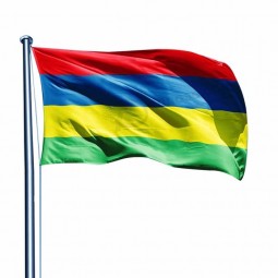 напечатано разный размер разные типы национальный страна маврикий флаг