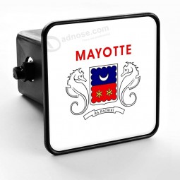 expressitbest trailer hitch cover - flag of mayotte (mahorais)