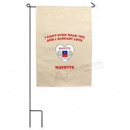 style In print Can't even already love mayotte cotton canvas yard house garden flag 18