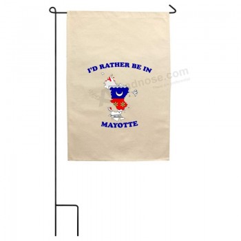I'd rather Be in mayotte cotton canvas yard house garden flag flag 18