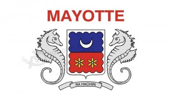 Mayotte Flag Vinyl Decal Sticker Maorais Car Window Bumper 2-Pack 5-Inches by 3-Inches Premium Quality UV-Resistant Laminate