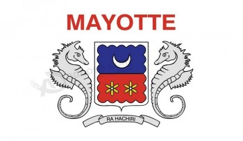 mayotte flag vinyl decal sticker maorais Car window bumper 2-pack 5-inches by 3-inches premium quality UV-resistant laminate