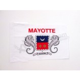 Bandeira de Mayotte cabos de 18 '' x 12 '' - região francesa de mayotte pequenas bandeiras 30 x 45cm - banner 18x12 pol