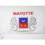 Mayotte vlag 2 'x 3' voor een paal - Franse regio van Mayotte vlaggen 60 x 90 cm - banner 2x3 ft met gat
