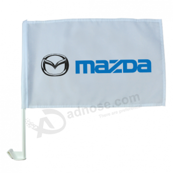 gestrickte Polyester Mini Mazda Logo Flagge für Autofenster