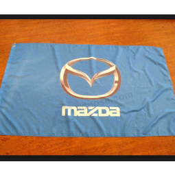 polyester mazda logo advertising banner mazda advertising flag