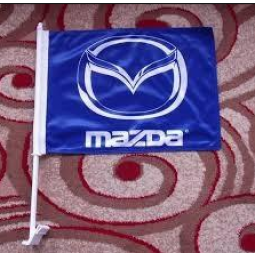 sublimatie afdrukken goedkope custom autoruit mazda logo vlag