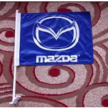 Sublimationsdruck billig benutzerdefinierte Autofenster Mazda Logo Flagge