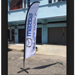 poliéster de mazda personalizado bandeira publicidade poliéster voando mazda logo flag