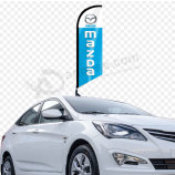 hoge kwaliteit polyester mazda autoraam veer vlag