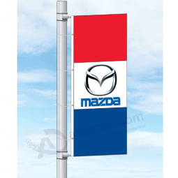 pubblicità mazda rettangolo street pole flag stampa mazda banner