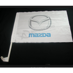 оптом пользовательские mazda флаг окна автомобиля с полюсом