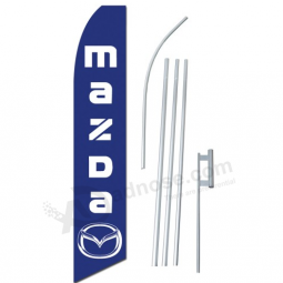 Mazda biadesivo bandiera piuma bandiera mazda bandiera
