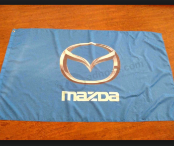 high quality knitted polyester mazda banner mazda logo banner