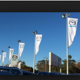 buiten vliegende mazda rechthoek banner voor reclame